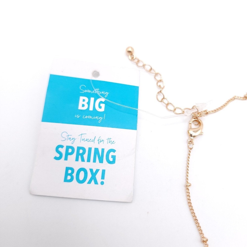 Fresh Produce Charm Necklace Star Shell Tassel Turquoise NWT - Picture 6 of 6